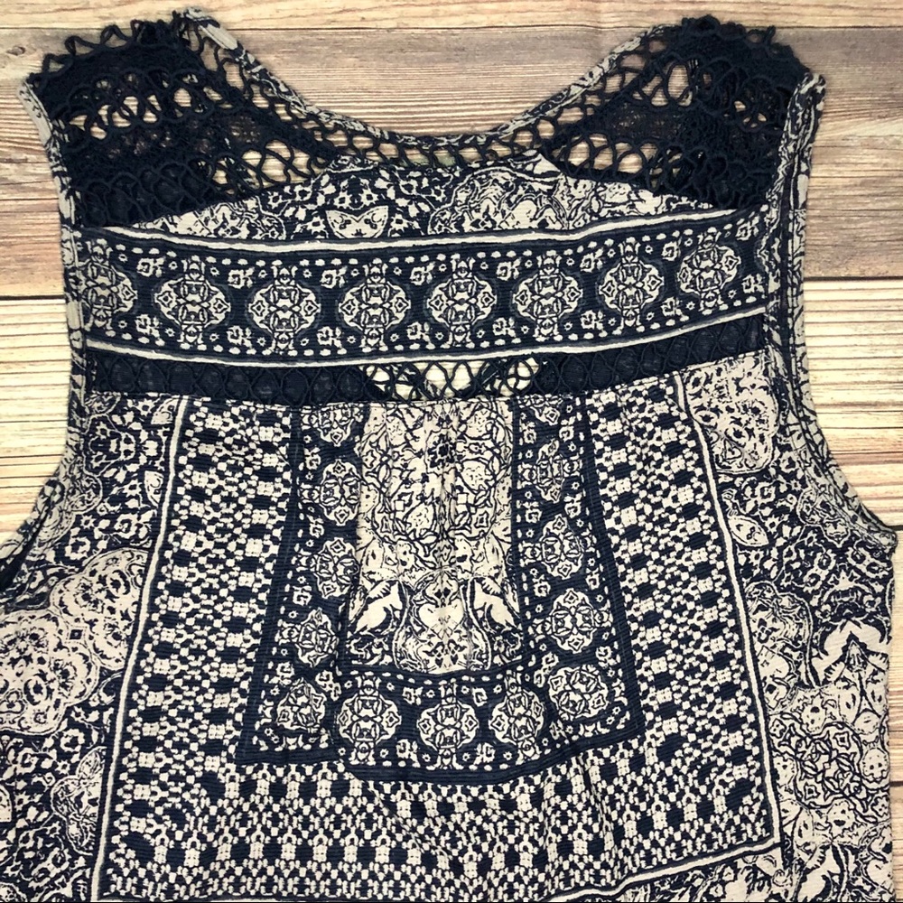 Lucky Brand Sleeveless Top ~ Size: (S) Small _Navy - Picture 9 of 14
